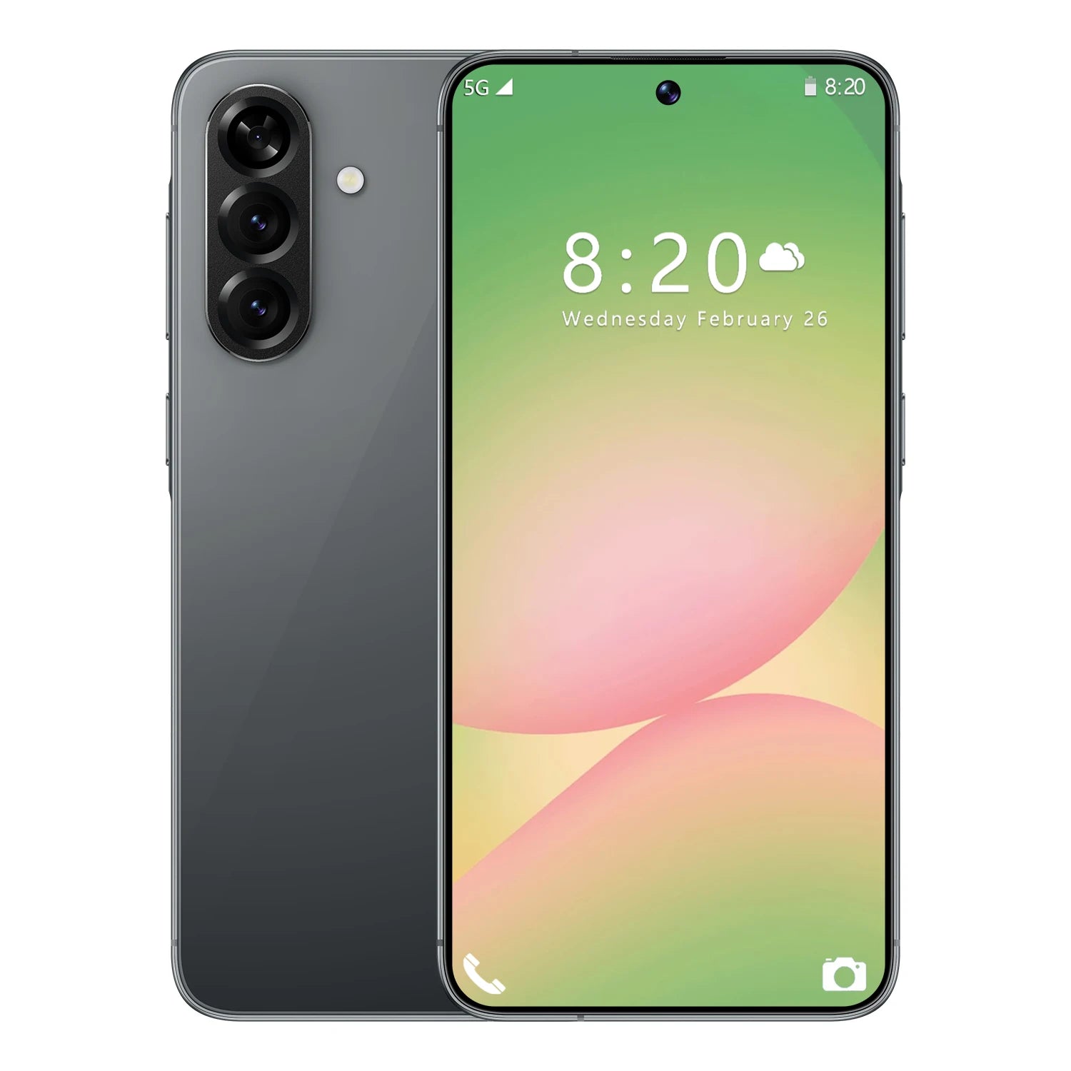 Tidesmit 5G Smartphone, 7.3 Inch AMOLED, 16GB RAM, 1TB Storage Black 16g Tidesmit