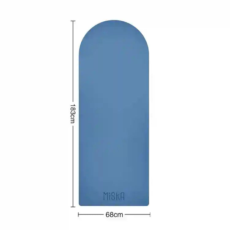 Eco Rubber Yoga Mat - Non-Slip 4.5mm Professional Fitness Pad Deep Blue 4.5mm Tidesmit