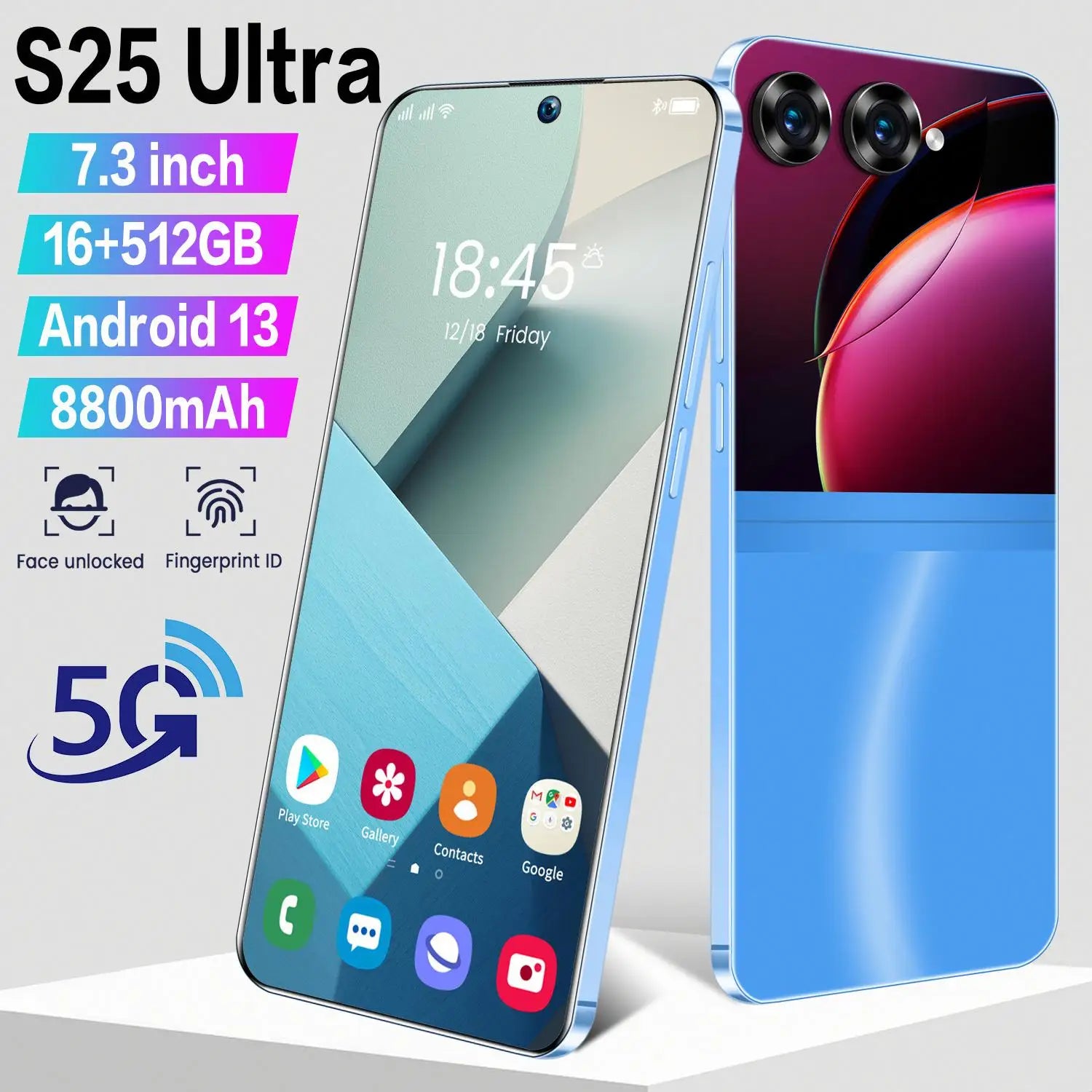 5G Smartphone 512GB Unlocked 6.8 Inch Display | Tidesmit Essential Tidesmit