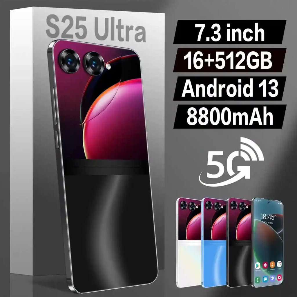 Android Smartphone 512GB 16GB RAM Triple Camera Tidesmit Blue Tidesmit