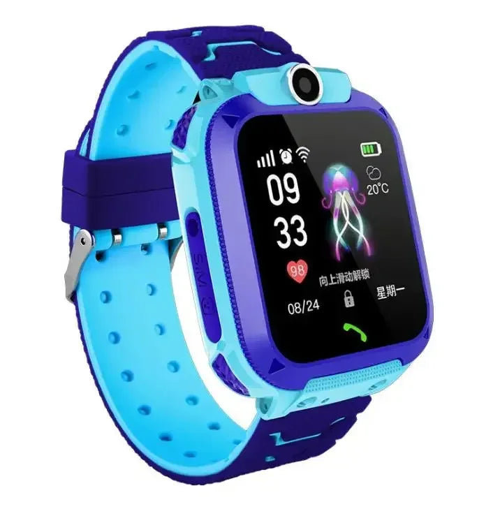 Kids Smartwatch with GPS Tracker & SOS - IP67 Waterproof Blue/Pink Blue My Store