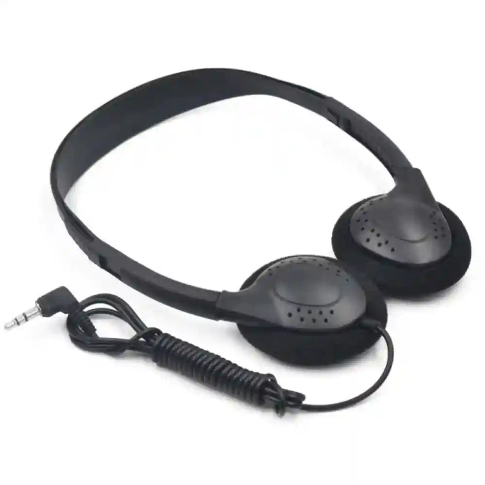 Wired Over-Ear Headphones with Microphone - 3.5mm Stereo Black Tidesmit