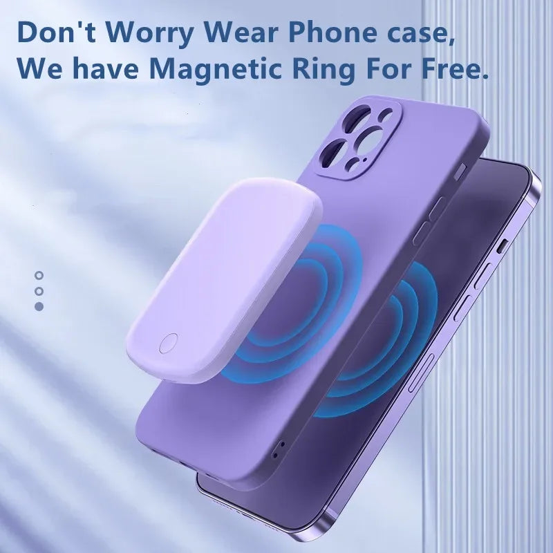 Magnetic Wireless Power Bank 10000mAh Fast Charger for iPhone Tidesmit