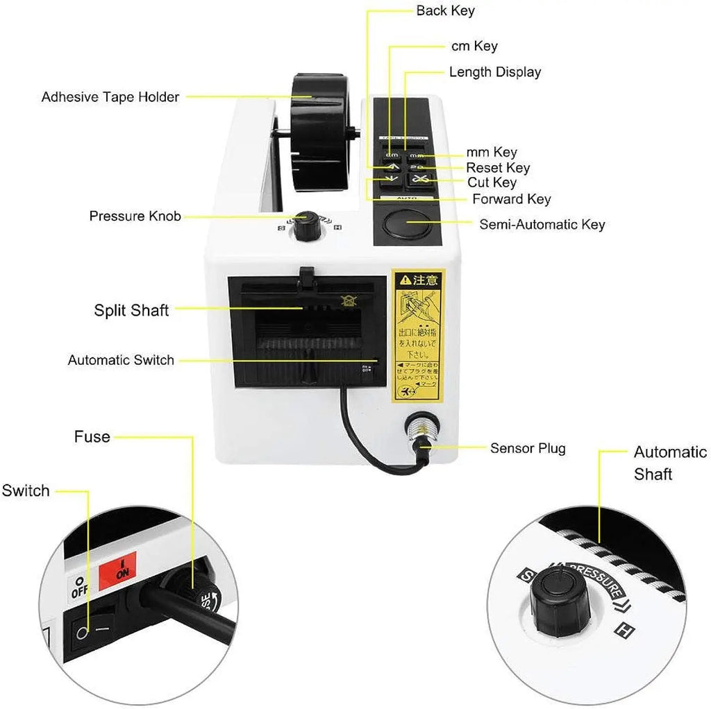 M-1000 Automatic Tape Dispensers Adhesive Non Adhesive Tape Cutter Packing Machine Dispenser Machine