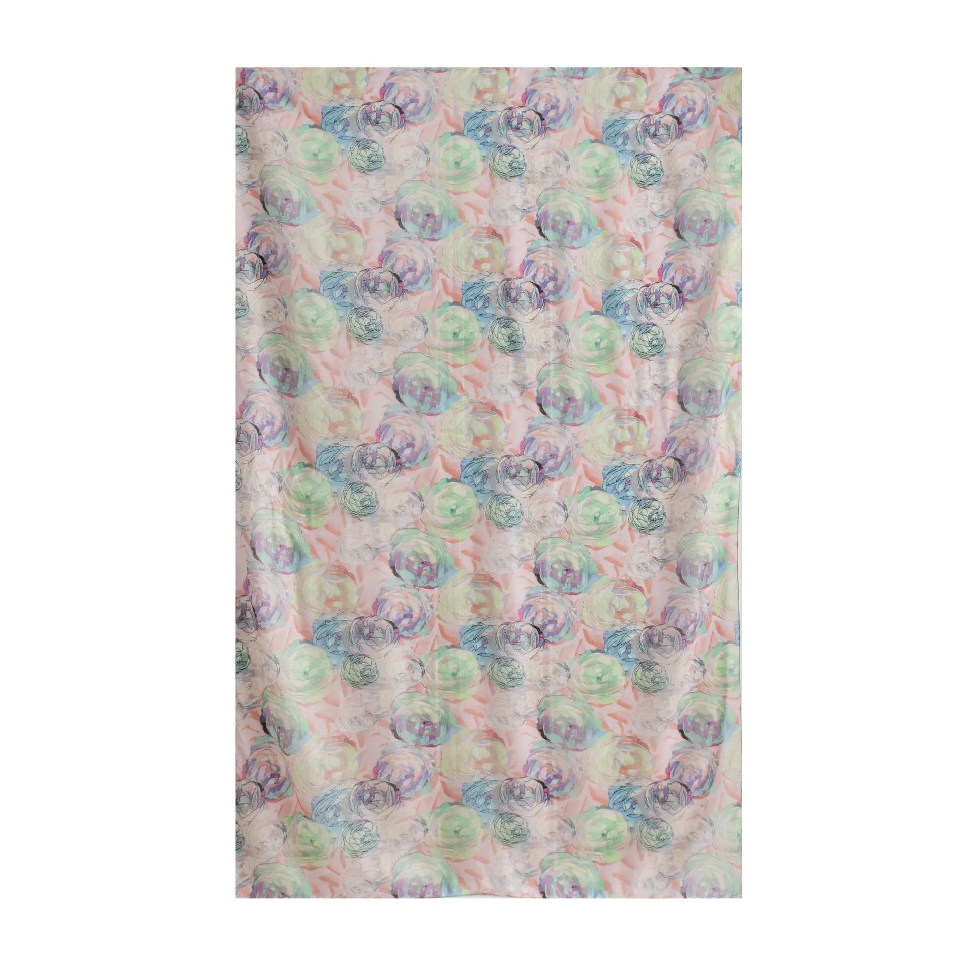 Carefully Selected Hangzhou Silk Scarf Women Long Mulberry Silk Shawl Ink-wash Peony Print Vintage Style Premium Feel Spring