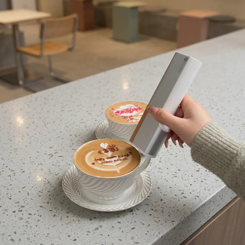 EVEBOT Automatic handheld coffee printer Portable desserts printer pen Cafe use inkjet printer New design coffee printer