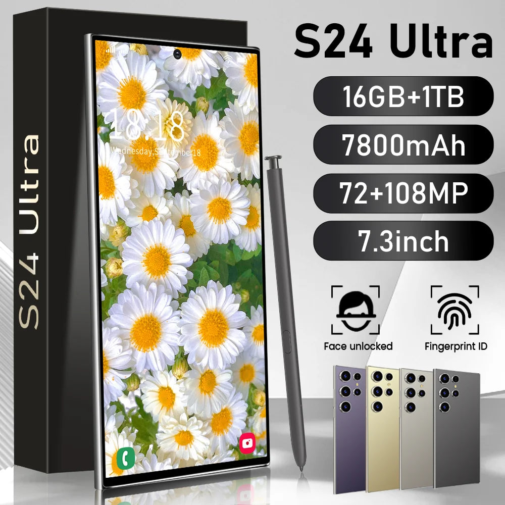 Tidesmit 5G Smartphone, 1TB Storage, 16GB RAM, 108MP Camera - Gold Tidesmit