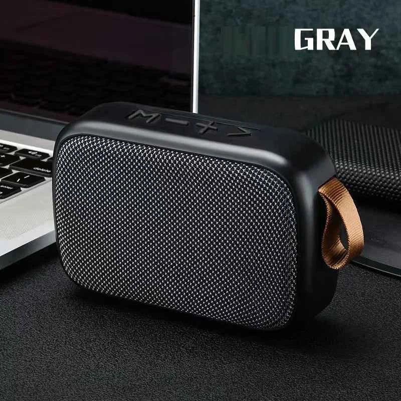 Portable Bluetooth Speaker, Waterproof Wireless Audio with Bass Boost Gray plastic My Store
