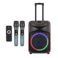 Portable Bluetooth Speaker with Disco LED Lights and 360 Sound - Black Black My Store