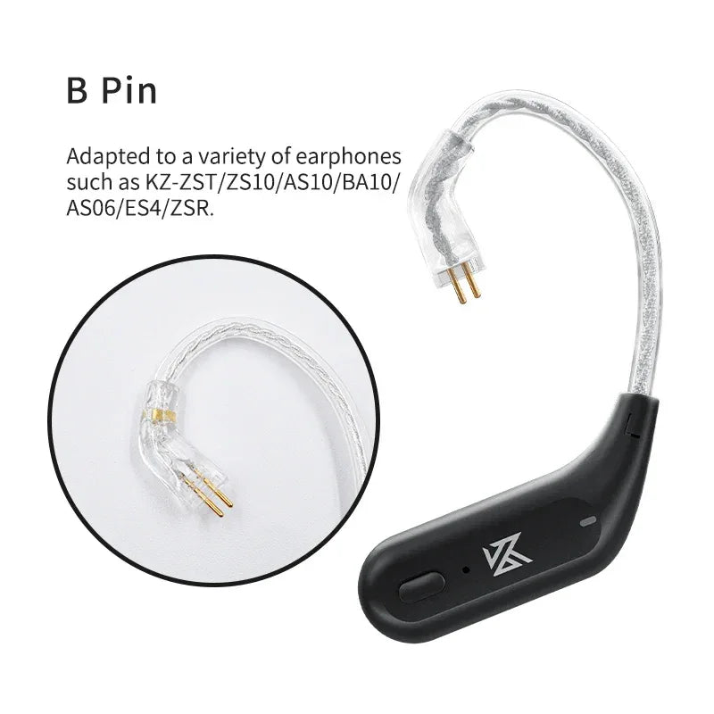 Bluetooth 5.2 Wireless Ear Hooks for KZ Monitors - Tidesmit Bpin AZ09 China Mainland Tidesmit