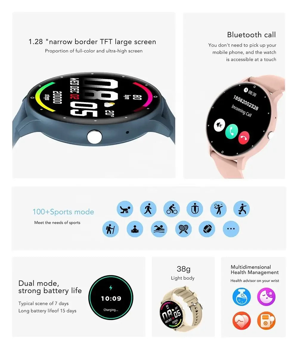 Fitness Smart Watch with Heart Rate Monitor & Blood Oxygen Sensor My Store