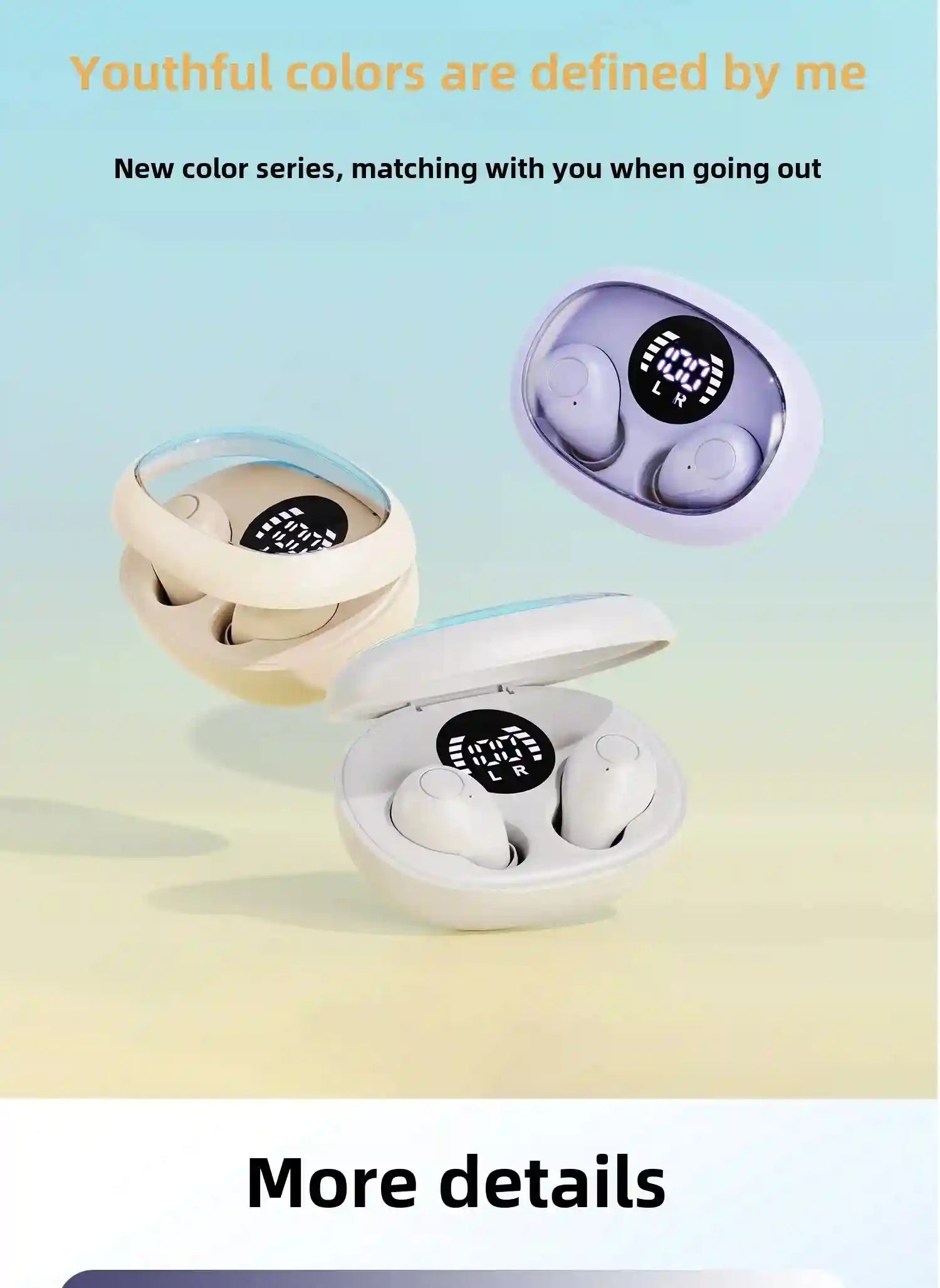 Tidesmit E27 Noise Cancelling Sleep Earbuds - Wireless Bluetooth Tidesmit