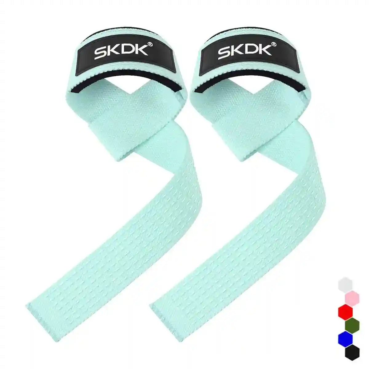 Weight Lifting Wrist Straps for Deadlifts - Adjustable Support 55cm Mint 55*3.5cm Tidesmit