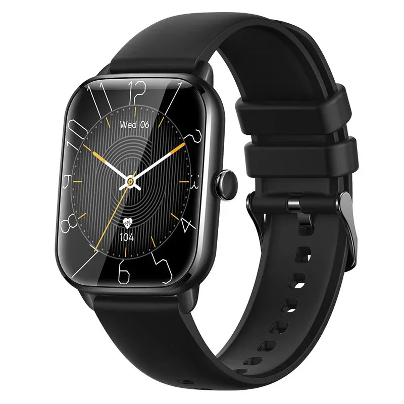 Fitness Tracker Smartwatch: 1.9 Inch Display with Heart Rate Monitor Black My Store