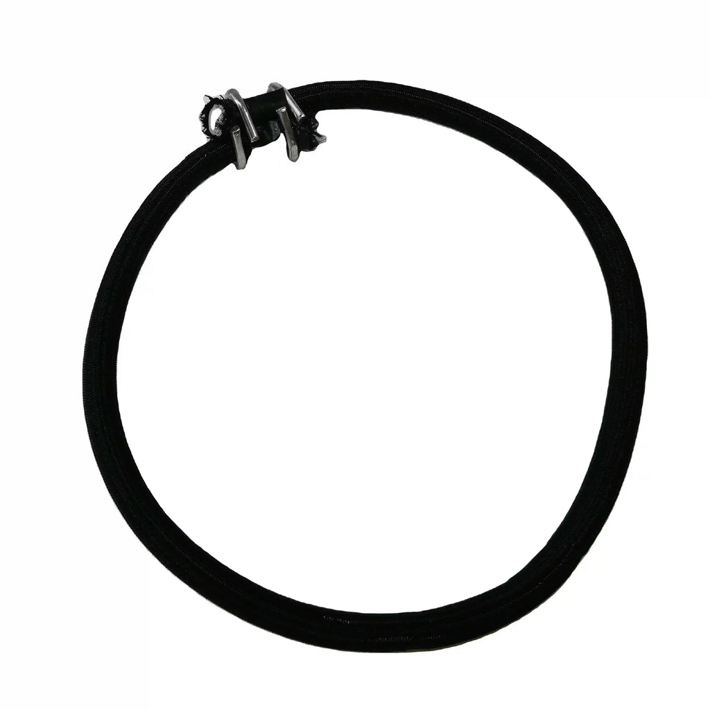 Fitness Trampoline Elastic Cords 46cm - Black Natural Rubber Set Tidesmit
