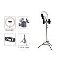 10 Inch LED Ring Light with Tripod Stand for Professional Video Lighting 26cm light 1.1M Tidesmit