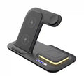 3-in-1 Foldable Wireless Charger - Qi Certified Fast Charging Station Black Tidesmit