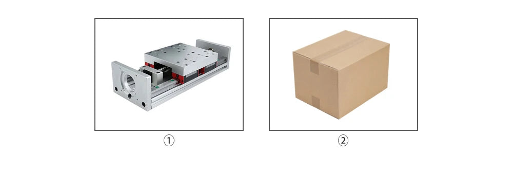 Sliding Table Stage Linear Module With 100mm to 850mm Effective Moving Length + HGR20 Guide Rails + 1605 1610 Ballscrew For CNC