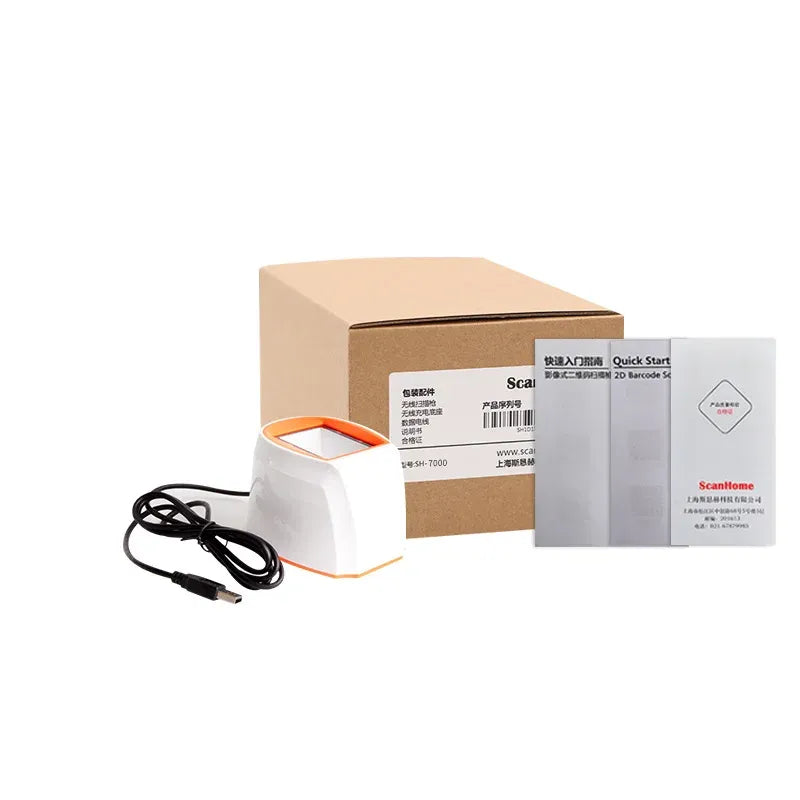 ScanHome 1/2D barcode scanner platform Desktop omni-directional all-round desktop automatic sensing Bar Code Reader SH-7000