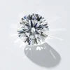 Single round lab-grown brilliant diamond, high sparkle, bright white