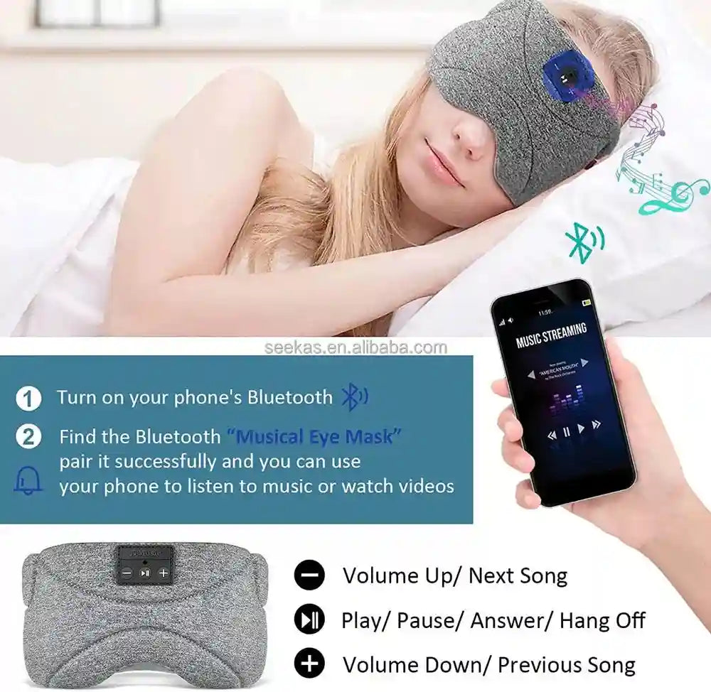 Bluetooth Sleep Headphones Eye Mask SK-29 | 35H Playtime | Tidesmit Tidesmit