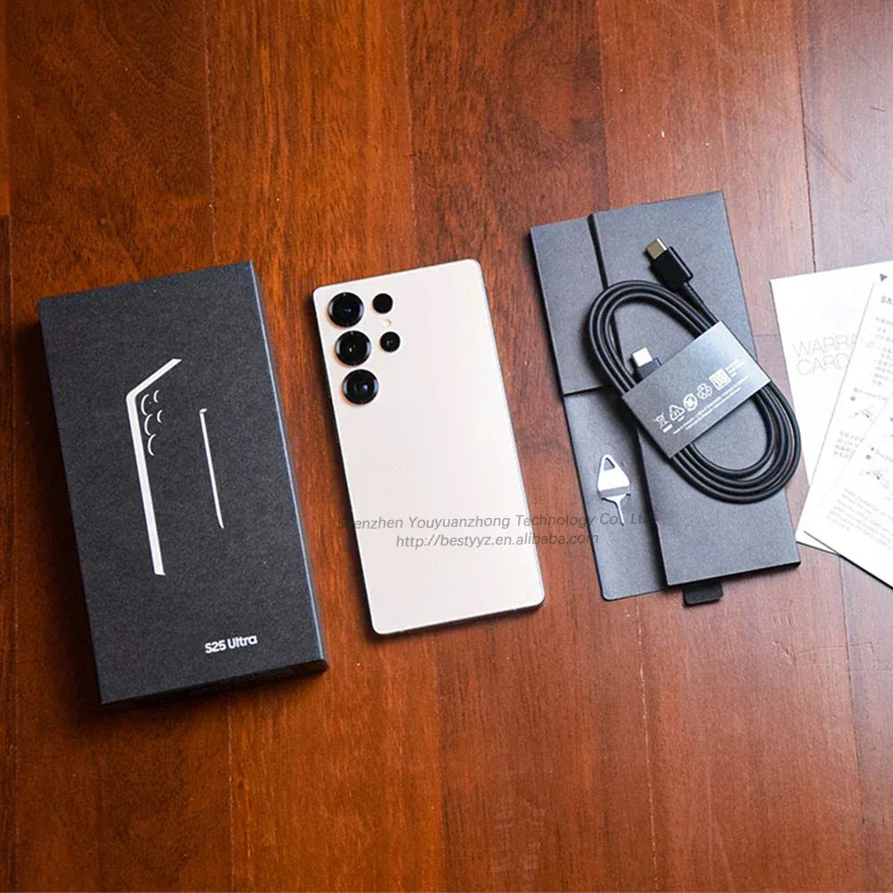 2025 Online Retailer Smart S25 Ultra 5G Phone 6.9inch 12GB+512GB S-Pen Original Android 4G 5G+WIFI Mobiles HD Screen Resolution Tidesmit