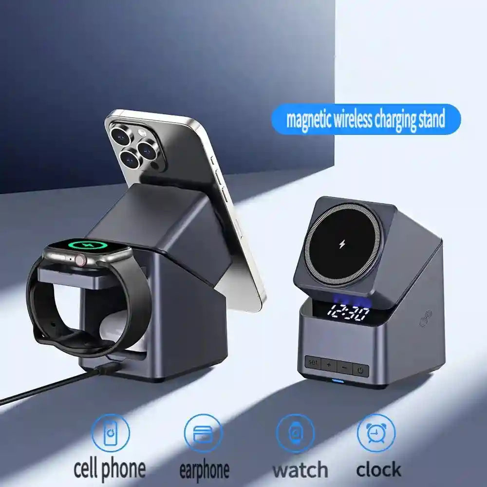 3-in-1 Wireless Charging Station - Qi Certified Multi-Device Fast Charger Tidesmit