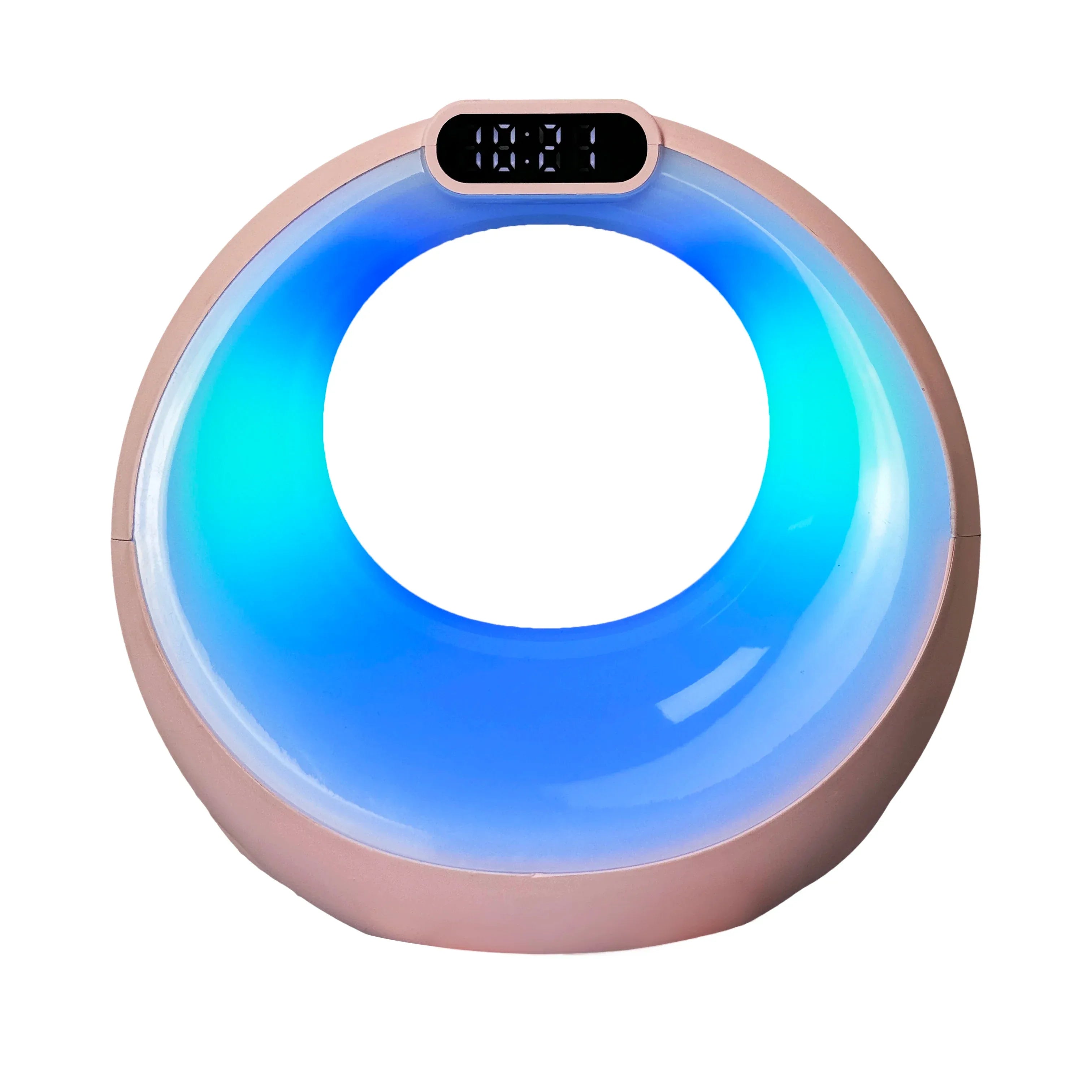 Portable Bluetooth Speaker with LED Lights, Alarm Clock & 360 Sound Pink My Store