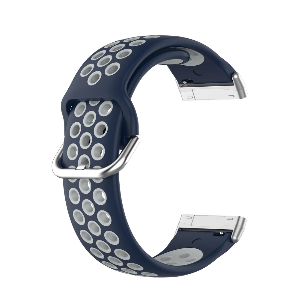 Colorful soft silicone sport band for Fitbit Versa 3 and Sense smartwatches in durable comfortable wrist strap design