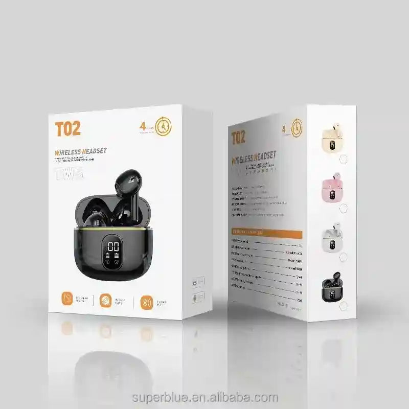 Wireless Sports Earbuds T02 Bluetooth 5.3 Waterproof by Tidesmit Tidesmit