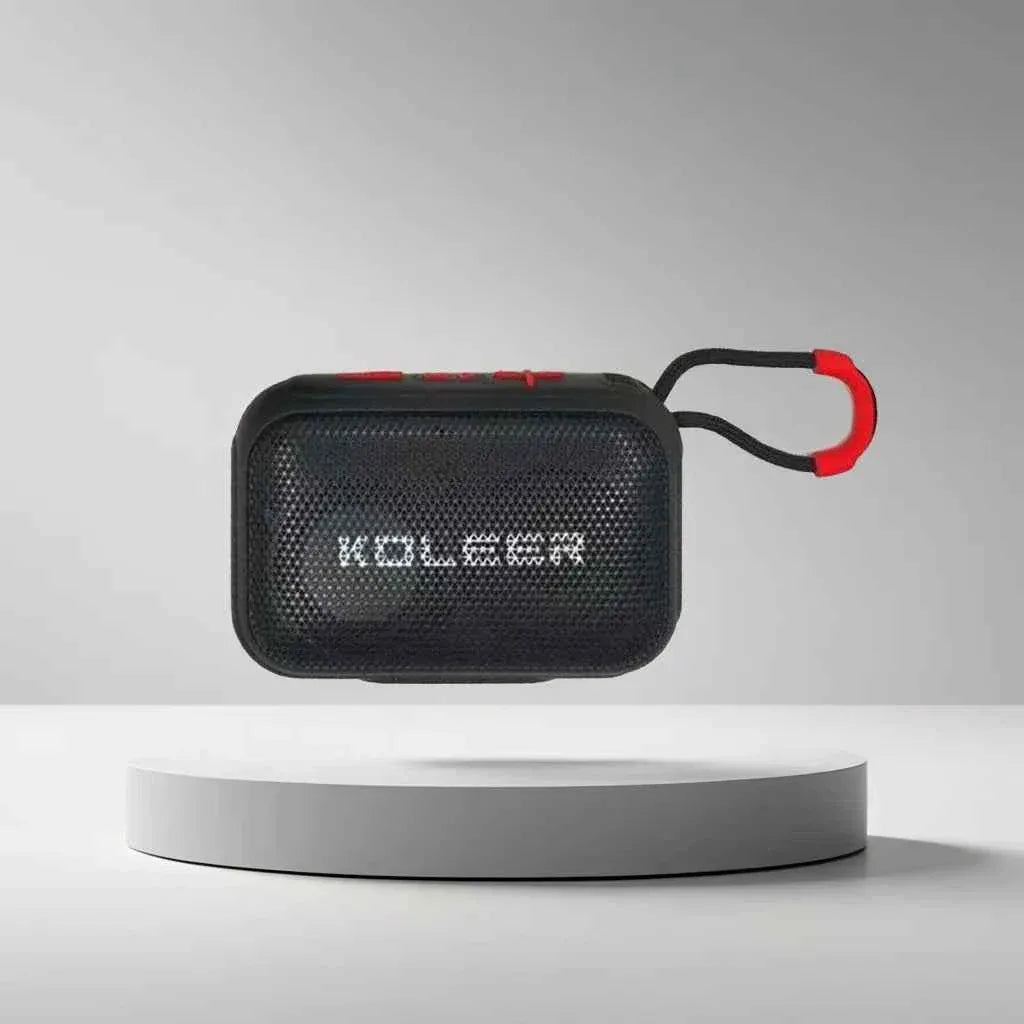 Portable Bluetooth Speaker with RGB Lights and Deep Bass - Black Black My Store