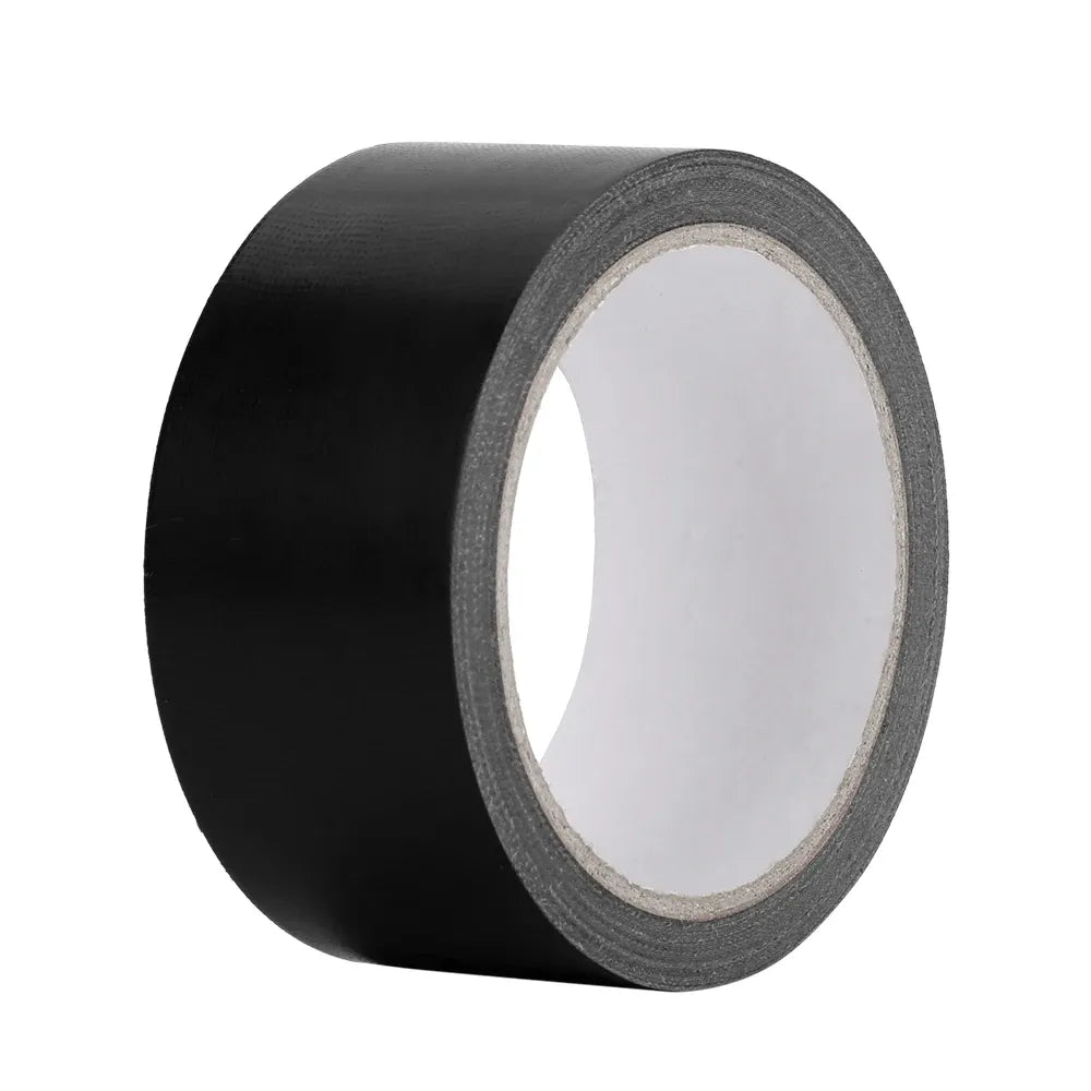 Black cloth duct tape roll with strong hot-melt adhesive, high-tack packing tape