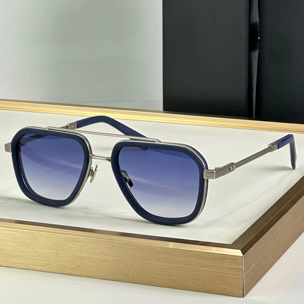 2026 New Design Luxury UV400 Pilot  Sunglasses Women's Square Glasses and Men's Titanium Metal Frame Durable and Stylish