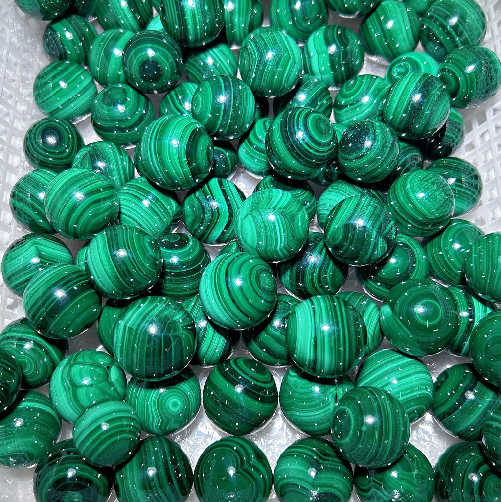 Wholesale Natural Gemstone Malachite Sphere Spiritual Green Stripe Ball Healing Crystal Craft for Decor