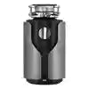 Food Waste Disposer 0.75HP 560W Two Stage Kitchen Shredder Tidesmit Gray Tidesmit