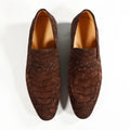 Goodyear Nubuck Genuine Crocodile Leather Men Casual Shoes Alligator Custom Loafer Shoes for Men Luxury Top Grade Shoes Men