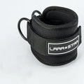 Gym Ankle Straps for Cable Machines - Padded Neoprene by Tidesmit Black One Size Tidesmit