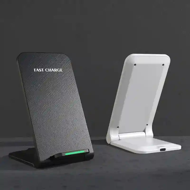 15W Foldable Wireless Charger Stand - Qi Certified Fast Charging Tidesmit