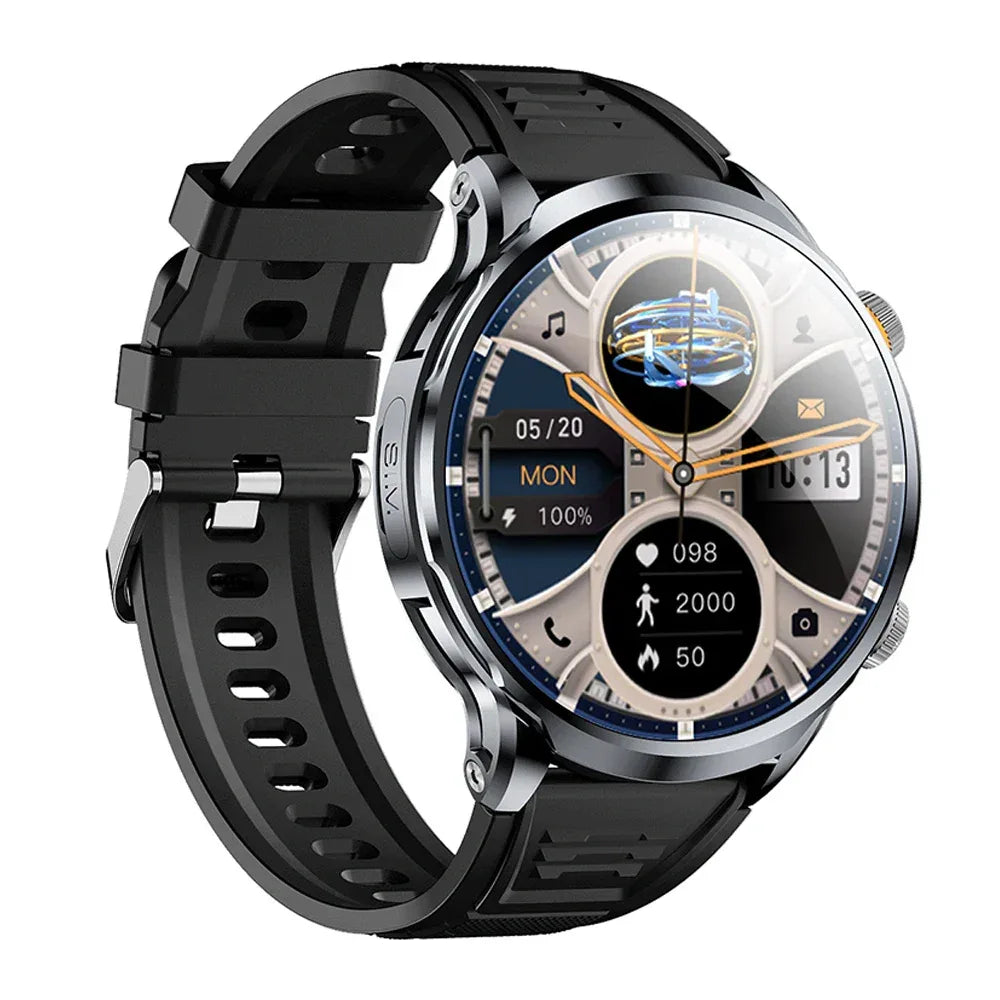 4G Smart Watch with GPS, Heart Rate Monitor & Camera - 1.85 Inch Silver My Store