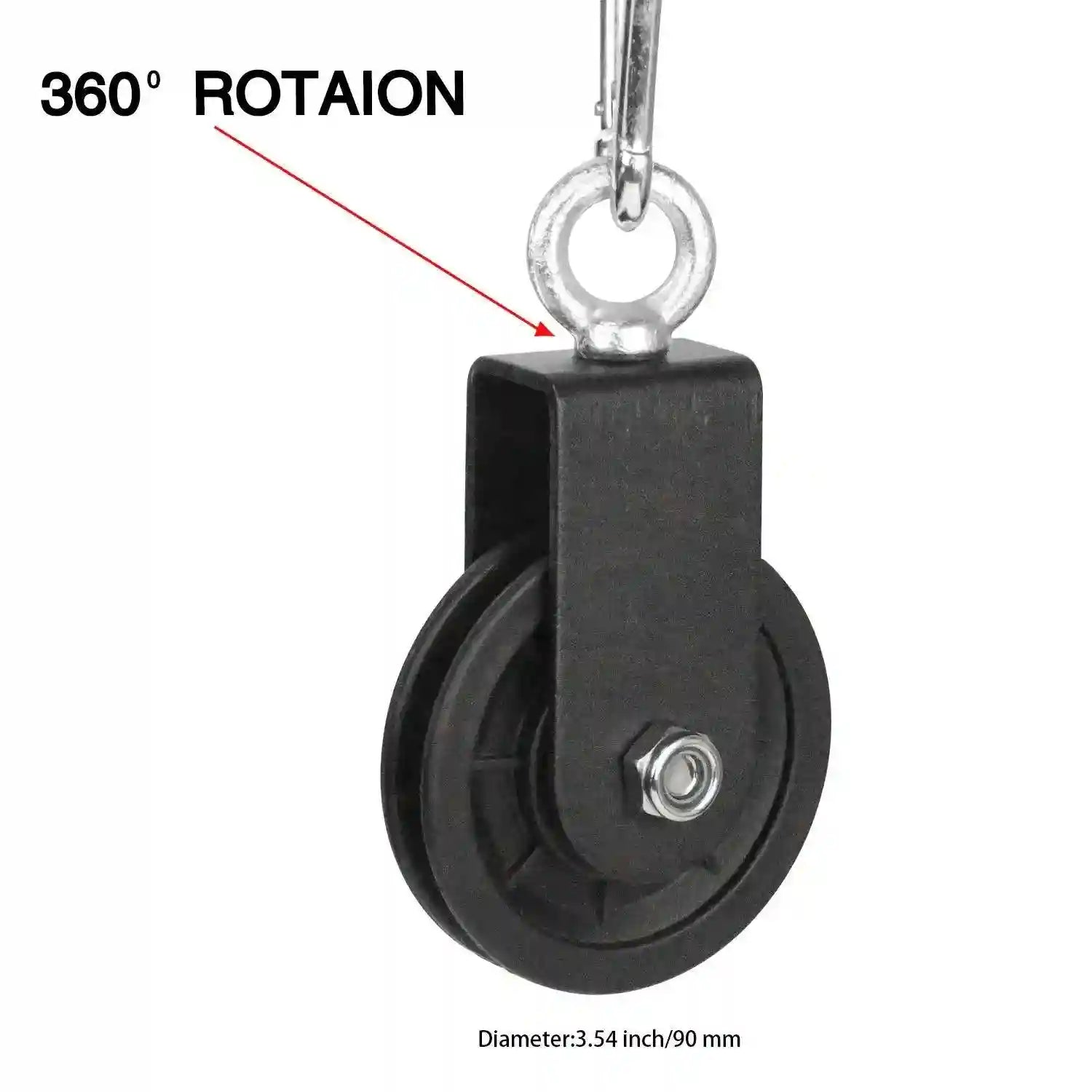 360 Rotation Fitness Pulley System for Home Gym Resistance Training Tidesmit