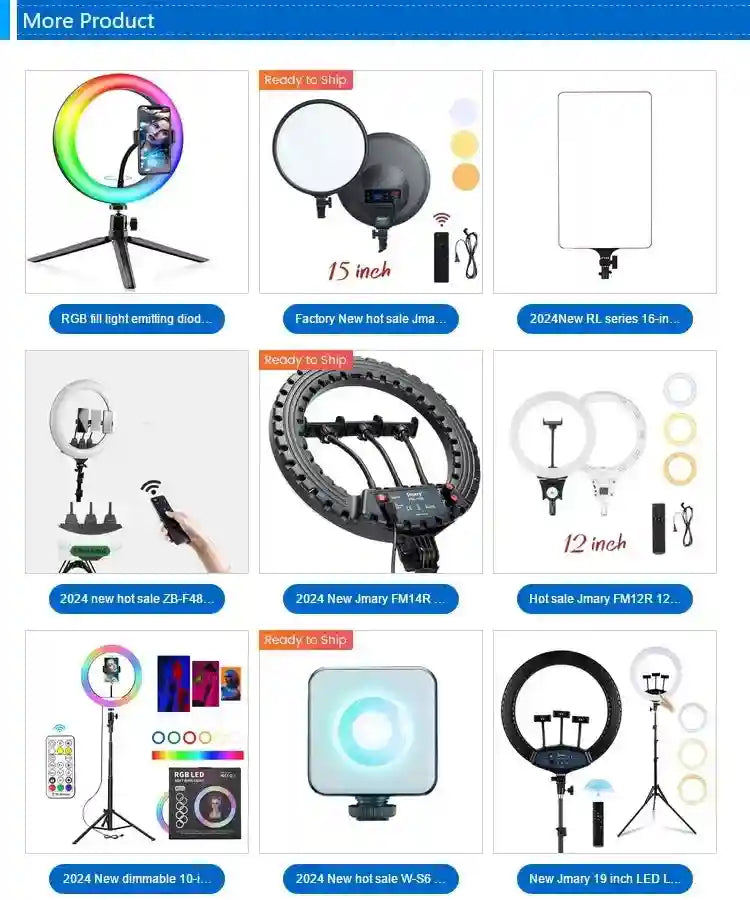 Portable LED Ring Light for Content Creation - YY-1 Pink/Black Tidesmit