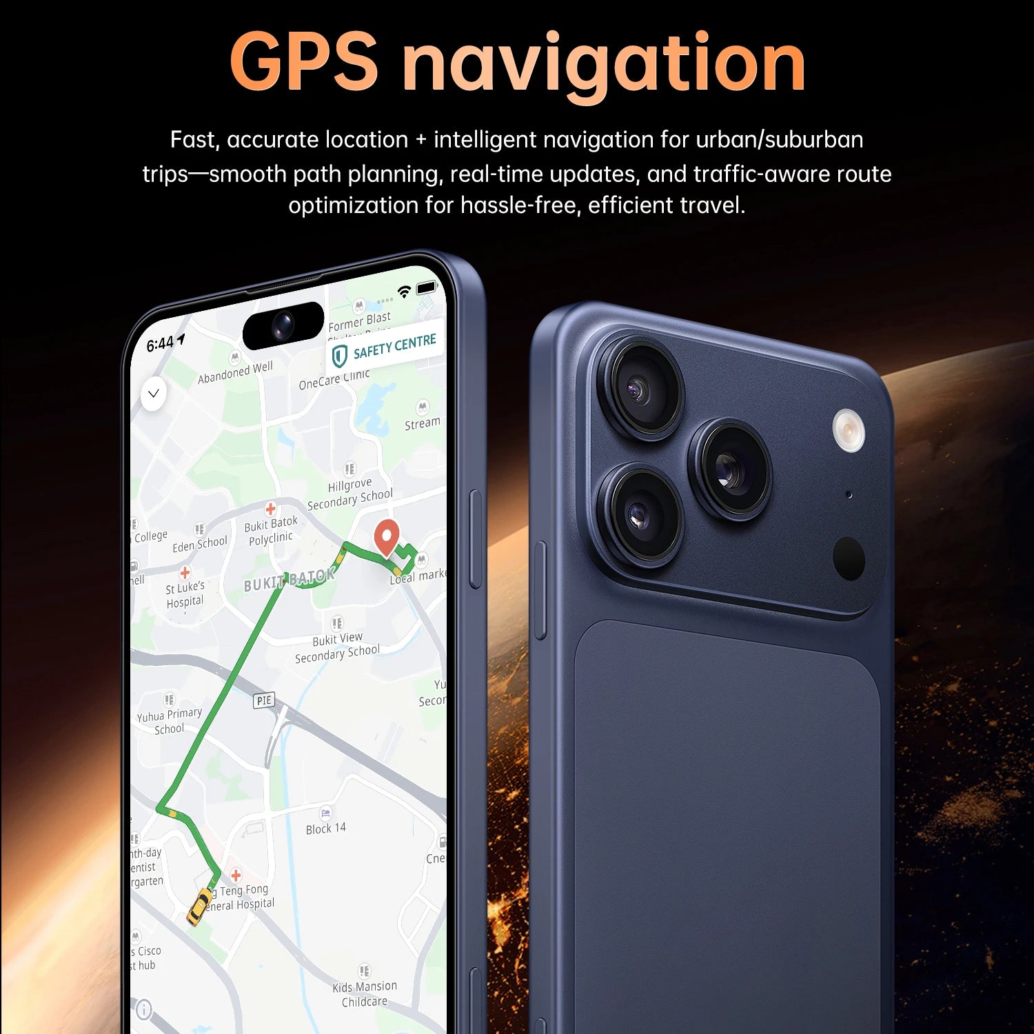 Tidesmit 2025 Model 17 Pro 5G smartphone with 16GB RAM, 256GB storage, and 6.9-inch 120Hz AMOLED display.