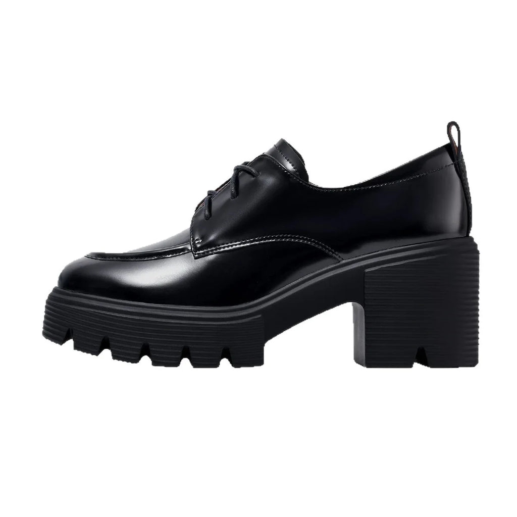 Personalized High-quality Women's Single Shoes. Women's Loafers with Thick Heels for Heightening. Small Leather Shoes.