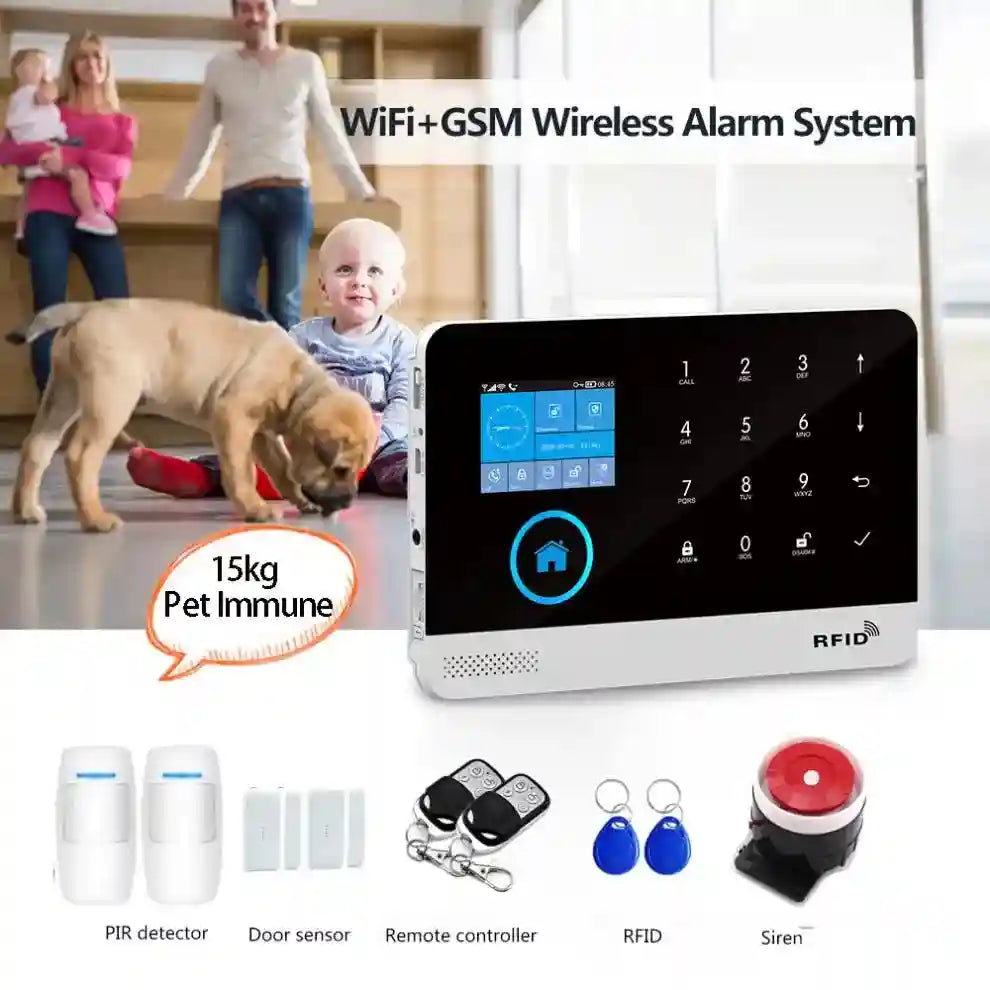 Automated Home Security System 4G LTE Kit with Touch Keypad Tidesmit