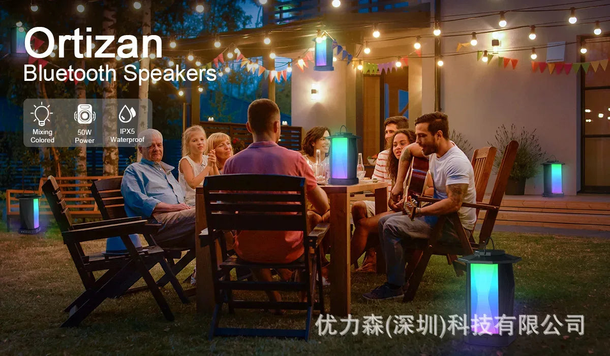 Portable Bluetooth Speaker 50W - Waterproof Wireless Audio with Bass Boost My Store