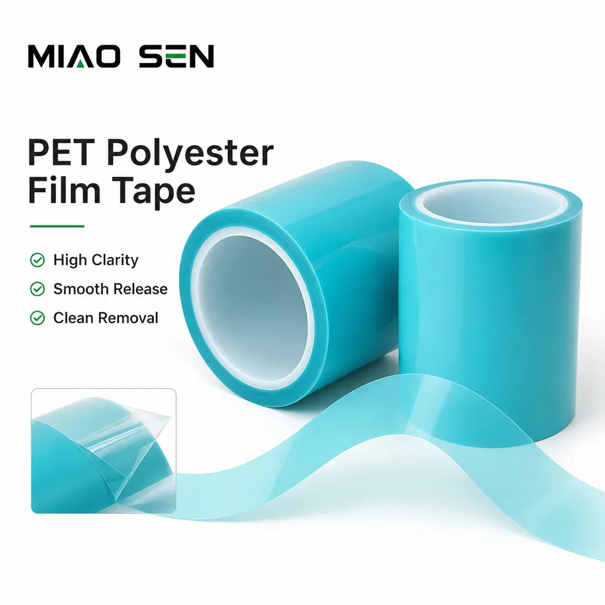 Polyester Resin Tape Single Sided 180 Heat-Resistant DIY Seamless Adhesive Sticker Traceless Epoxy Resin Molding Arts