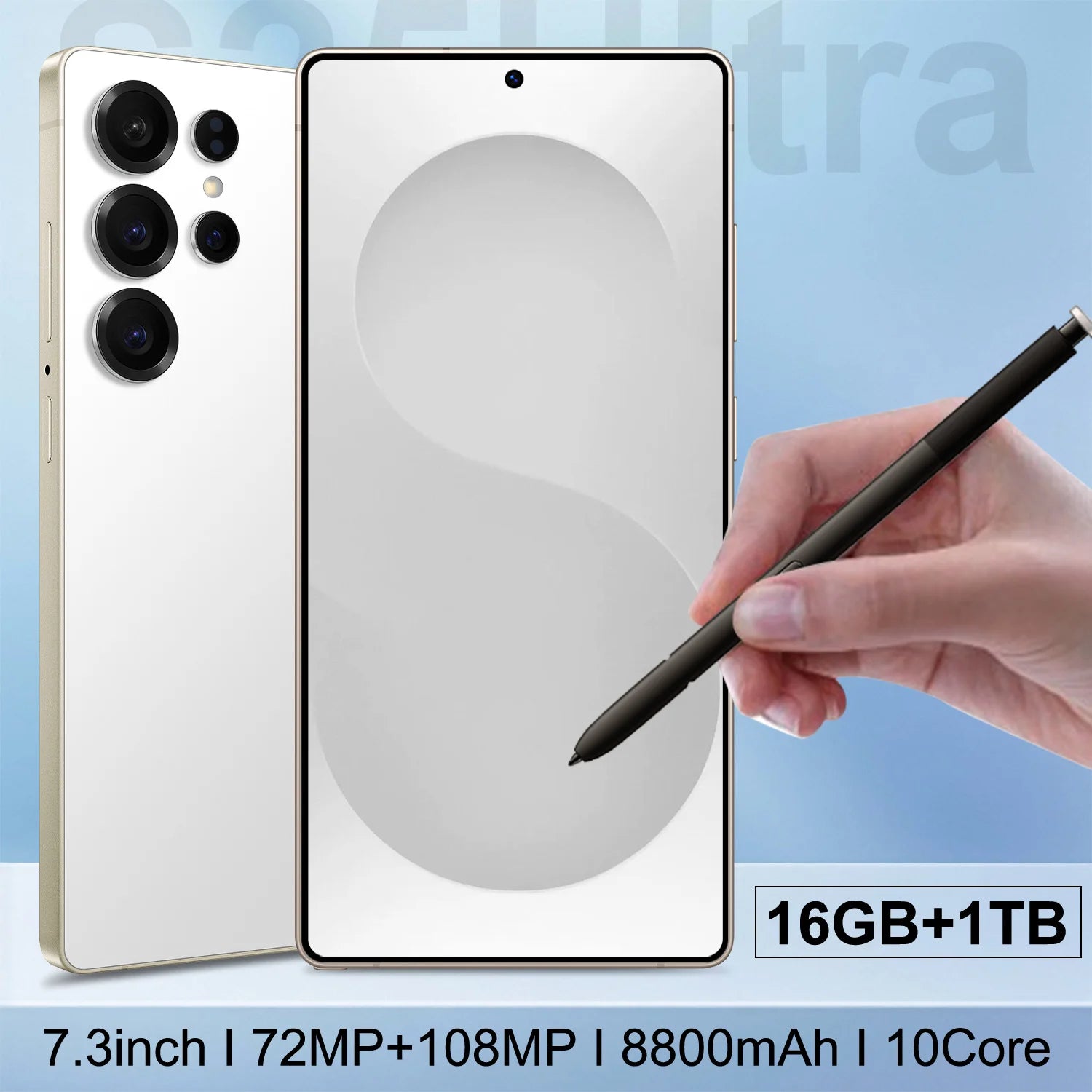 5G Smartphone 7.3Inch AMOLED, 16GB RAM, 1TB Storage - Tidesmit Essential Tidesmit
