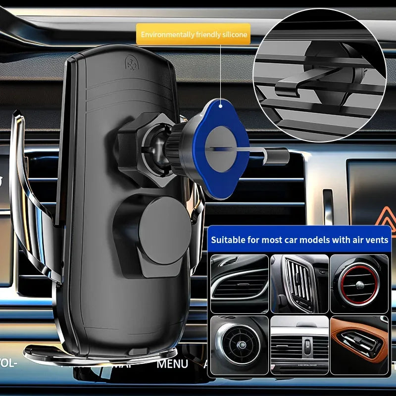Magnetic Wireless Car Charger 15W Fast Charge Mount for Universal Use Tidesmit