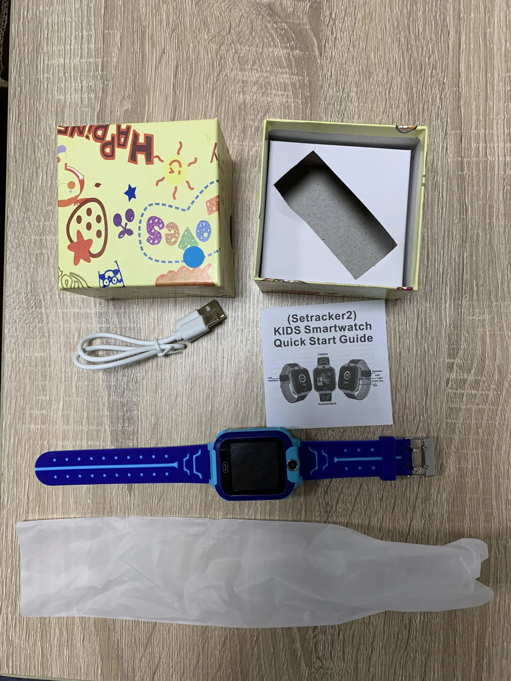 Kids Smartwatch with GPS Tracker & SOS - IP67 Waterproof Blue/Pink My Store