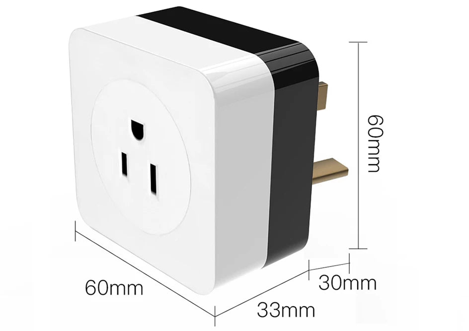 Tuya Smart Life WiFi Air Conditioner Plug Socket 16A UK US DE Outlet IR Remote Controller Alexa Google